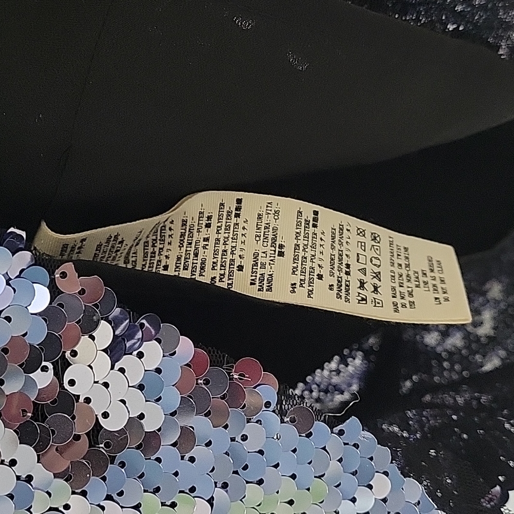 Free People Sequin Metallic Purple Black short dress party cocktail size 6 - Picture 12 of 17